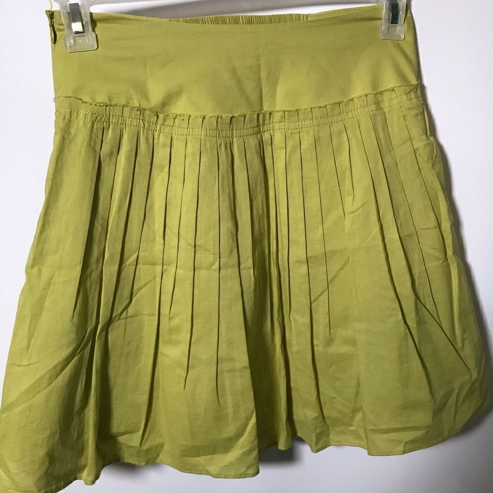 Nue Options micro pleated meadow green skirt 2P. Adorable mini skirt.
